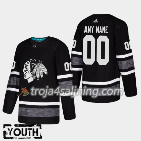 Chicago Blackhawks tröja Customized Svart 2019 All-Star Adidas Authentic - NHL Tröjor Barn